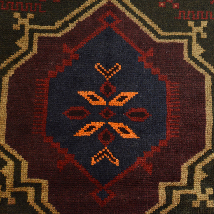 Soft Wool Afghan Prayer Rug 4.6x2.9 ft