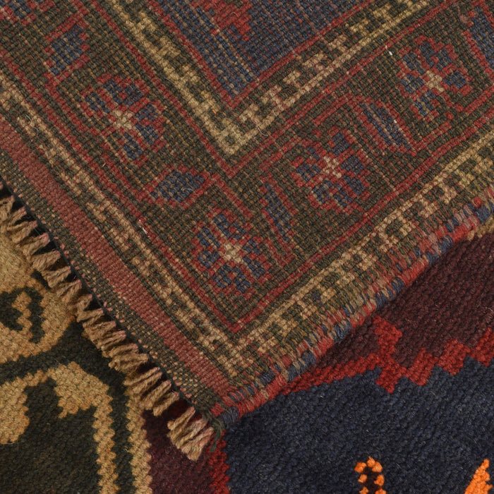 Soft Wool Afghan Prayer Rug 4.6x2.9 ft