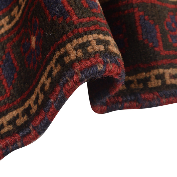 Soft Wool Afghan Prayer Rug 4.6x2.9 ft