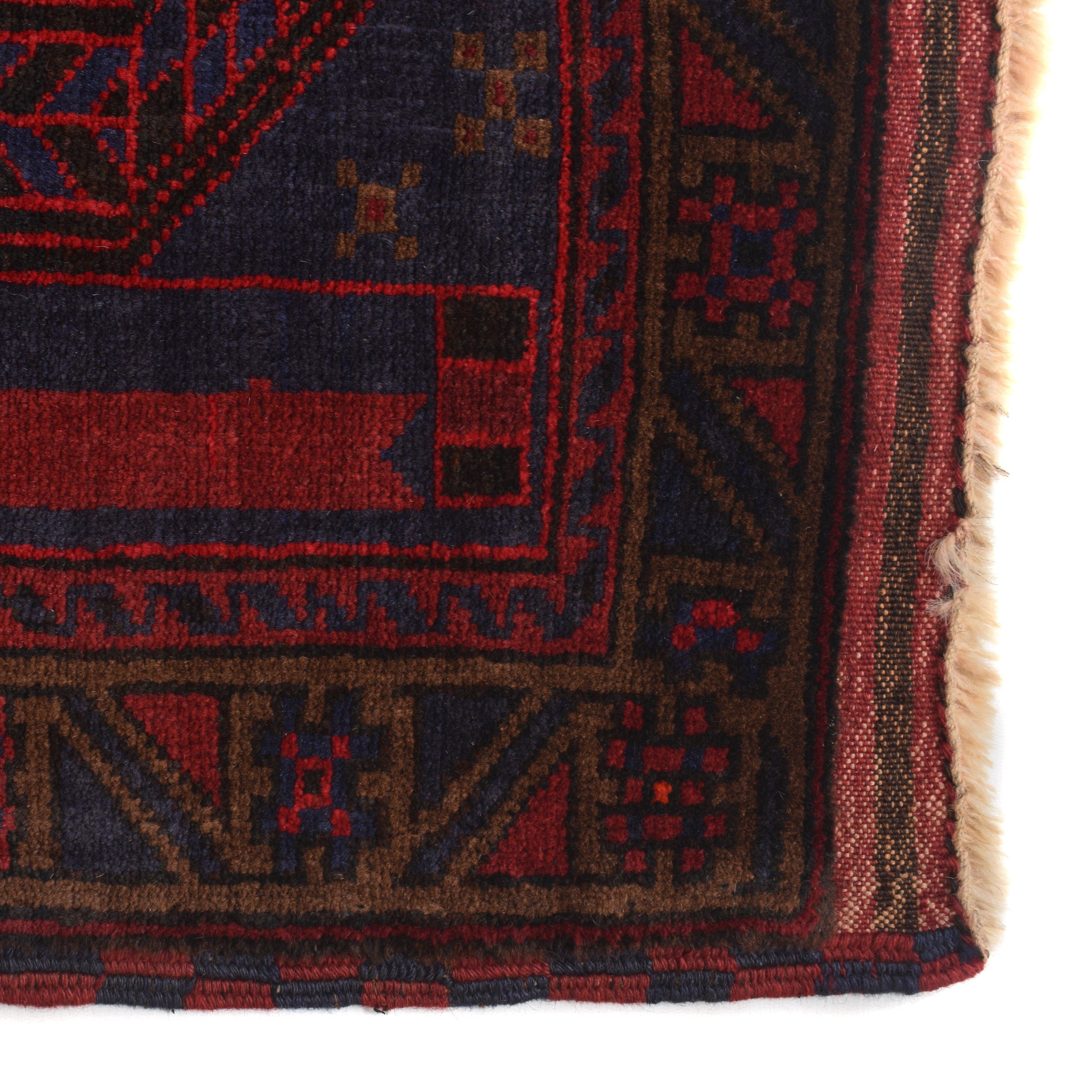 Afghan Prayer Mat Handwoven Style 4.7x3.1 ft