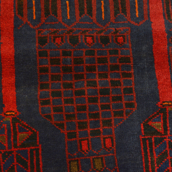 Afghan Prayer Mat Handwoven Style 4.7x3.1 ft