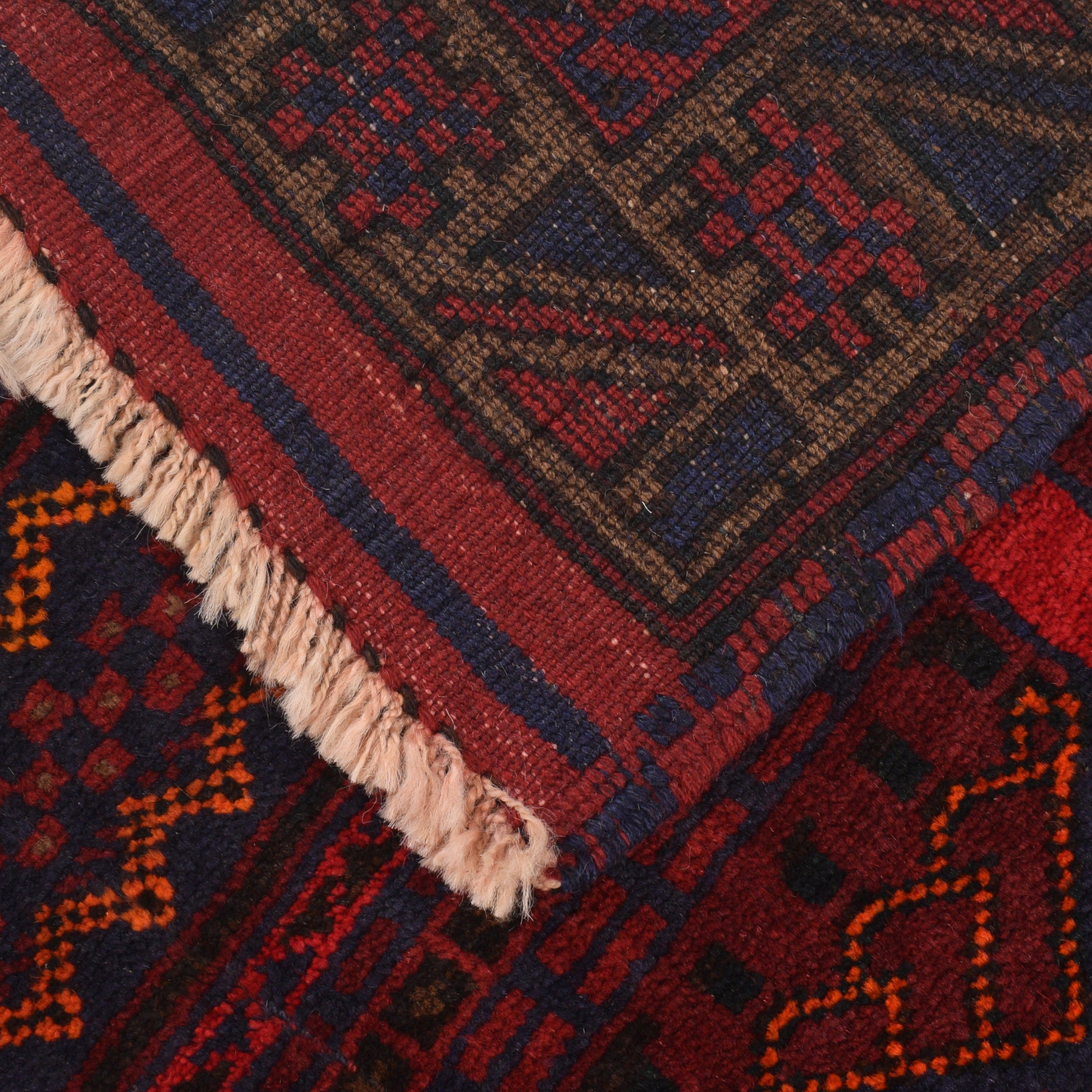 Afghan Prayer Mat Handwoven Style 4.7x3.1 ft