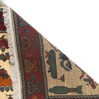 Authentic Afghan Weapons Art War Rug 4x2.5 ft