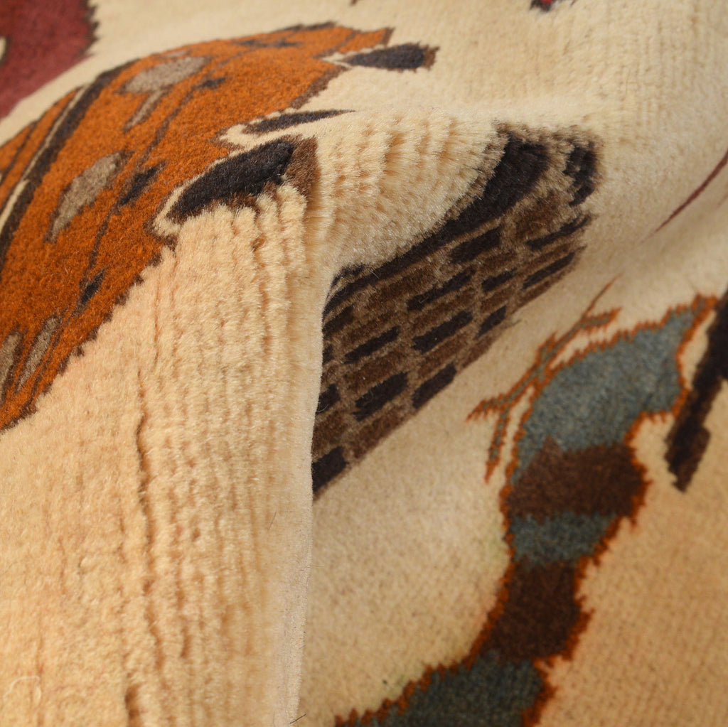 Afghan War Weapons Symbol Carpet 3.9x2.7 ft