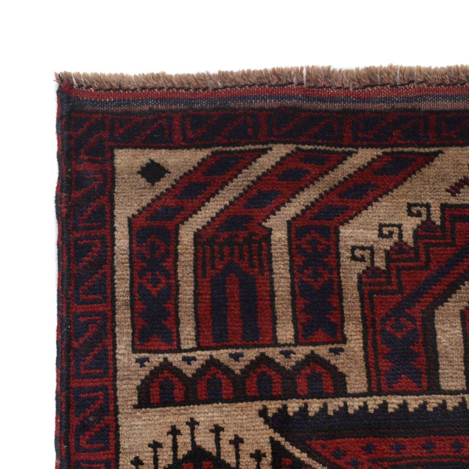 Handmade Afghan Rug Prayer Mat 4.7x2.7 ft