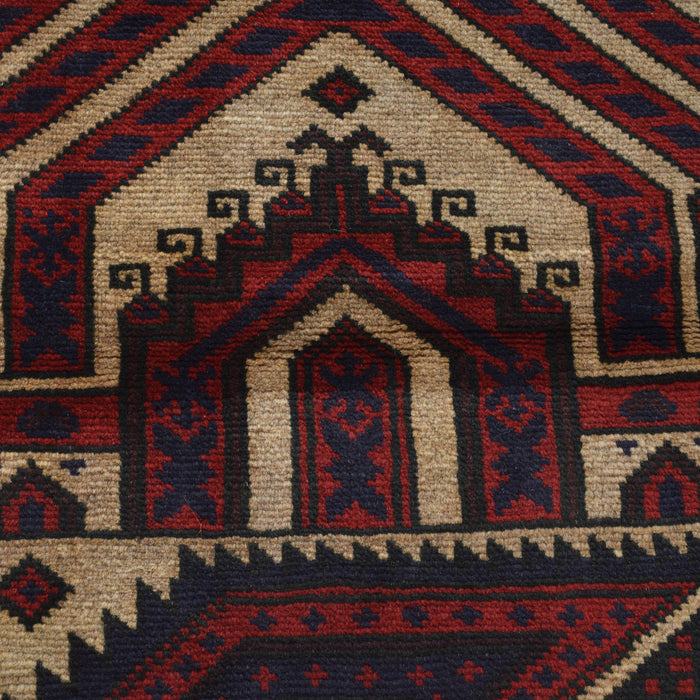 Handmade Afghan Rug Prayer Mat 4.7x2.7 ft