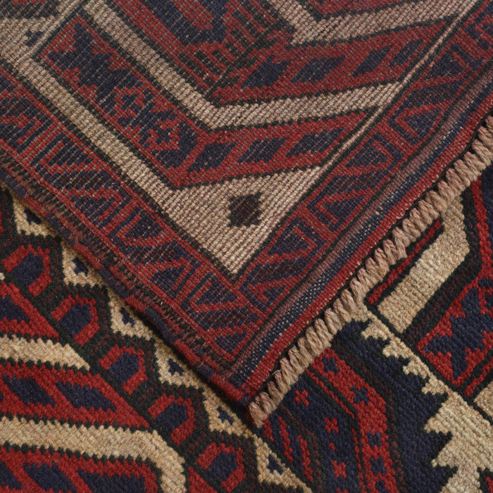 Handmade Afghan Rug Prayer Mat 4.7x2.7 ft