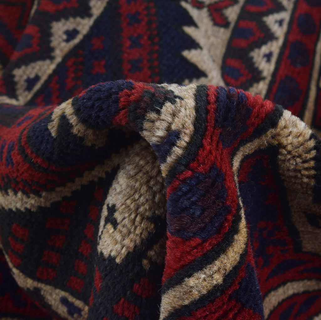 Handmade Afghan Rug Prayer Mat 4.7x2.7 ft