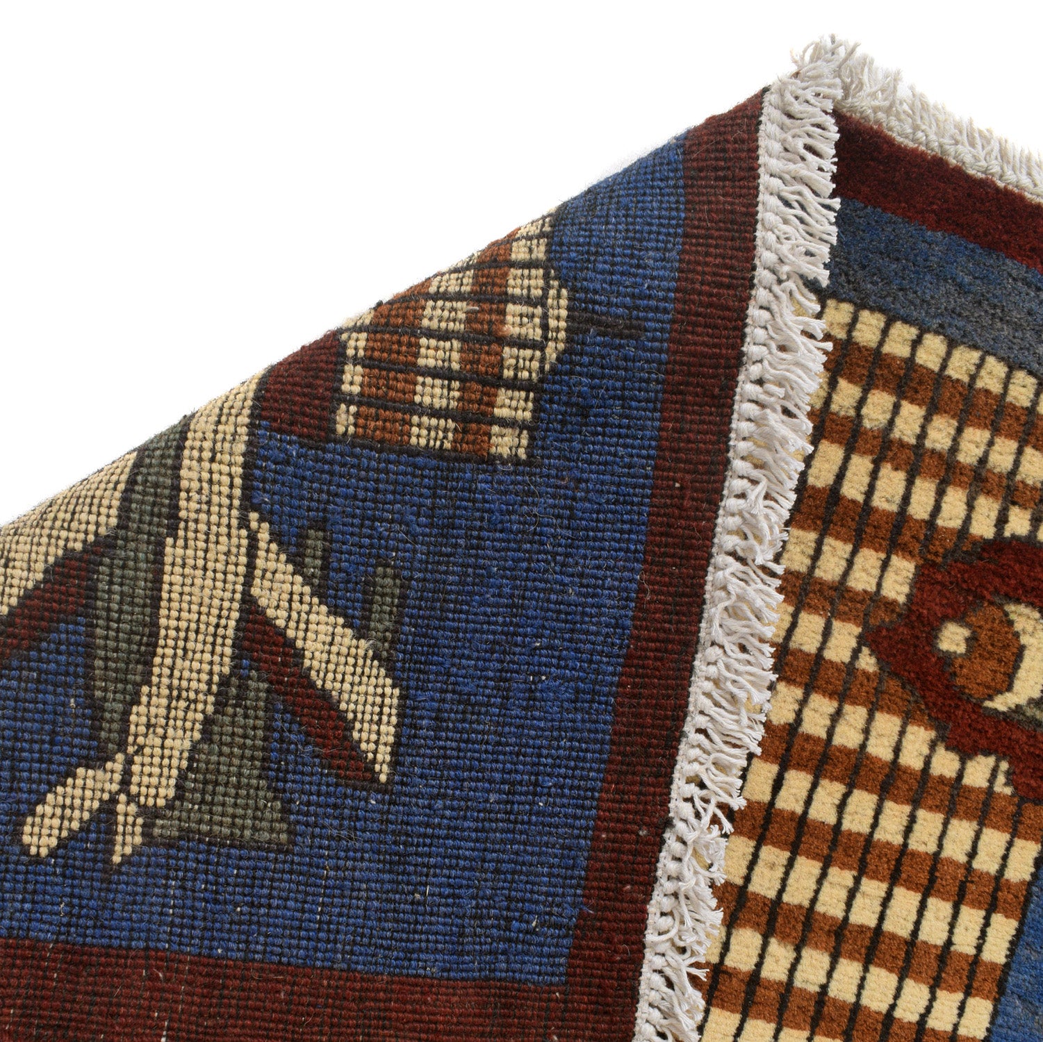 Afghan 9/11 Storytelling War Rug 4.2x2.6 ft