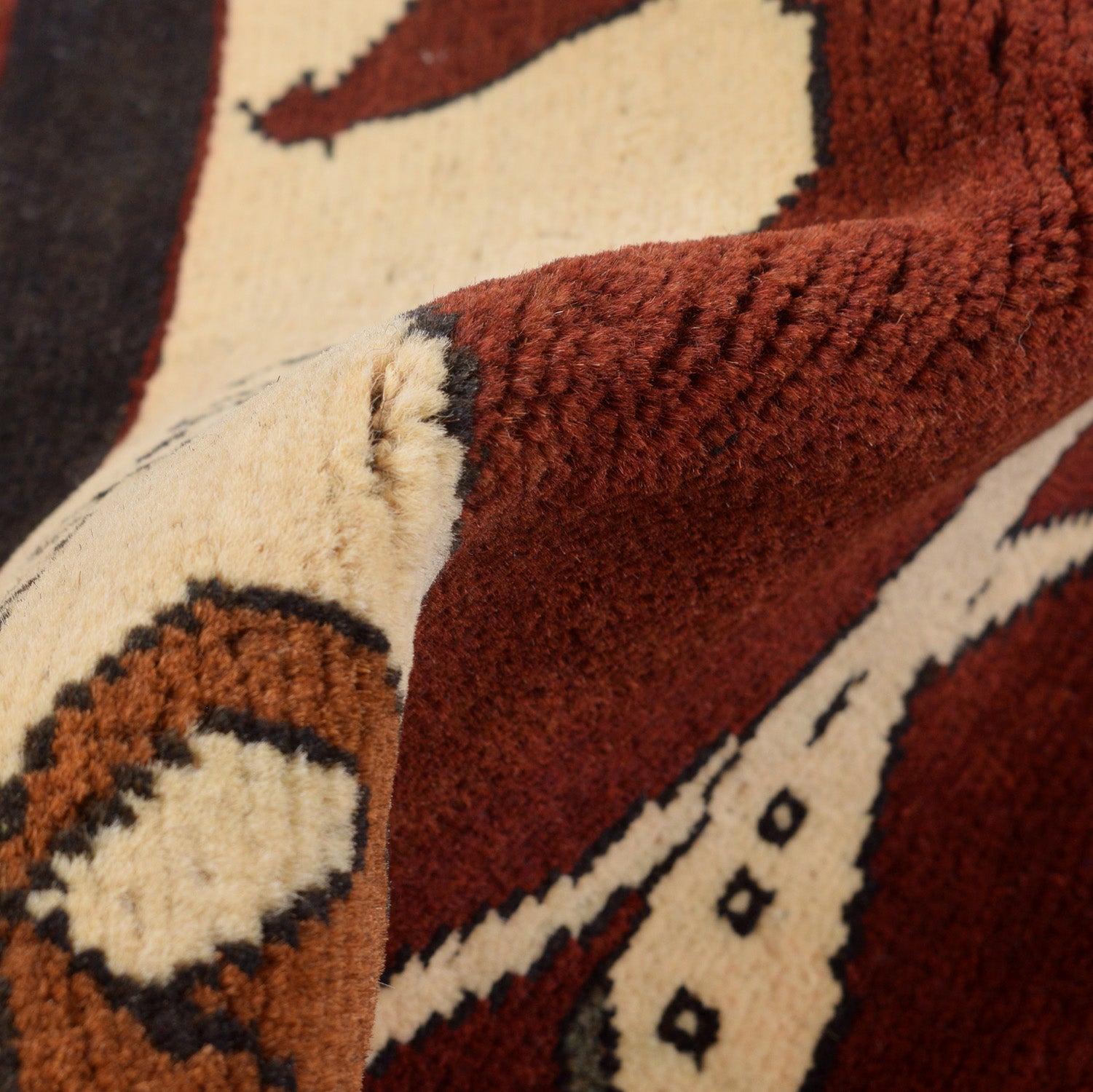 Afghan 9/11 Storytelling War Rug 4.2x2.6 ft