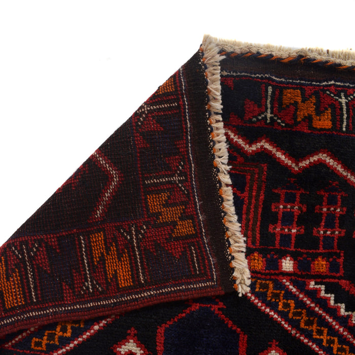 Afghan Woolen Islamic Prayer Rug 4.4x2.7 ft