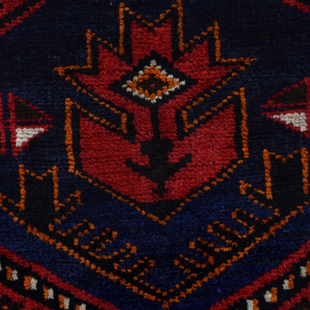 Afghan Woolen Islamic Prayer Rug 4.4x2.7 ft