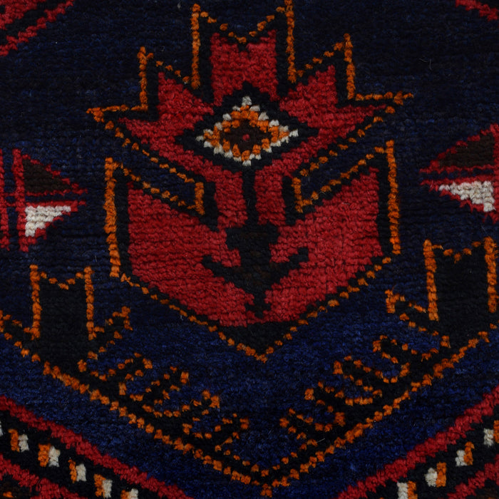 Afghan Woolen Islamic Prayer Rug 4.4x2.7 ft