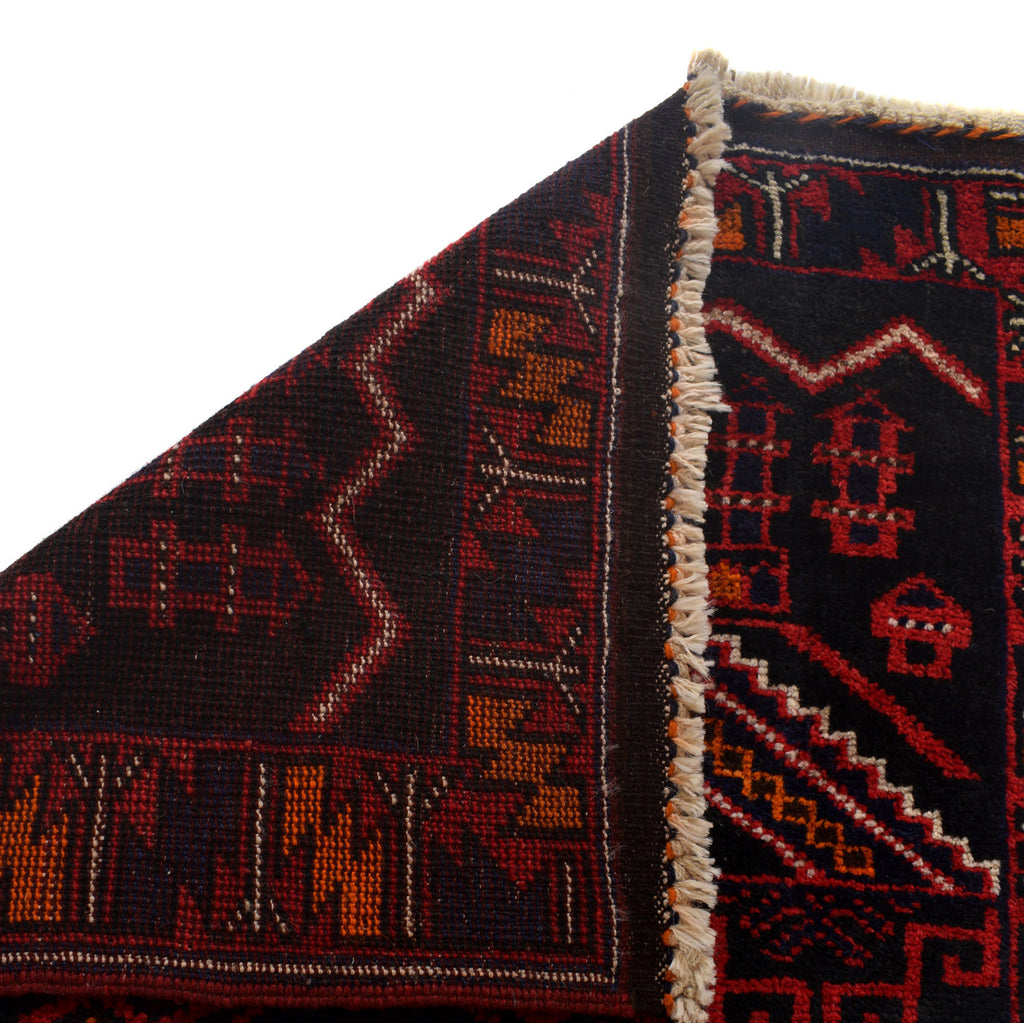 Afghan Woolen Islamic Prayer Rug 4.4x2.7 ft