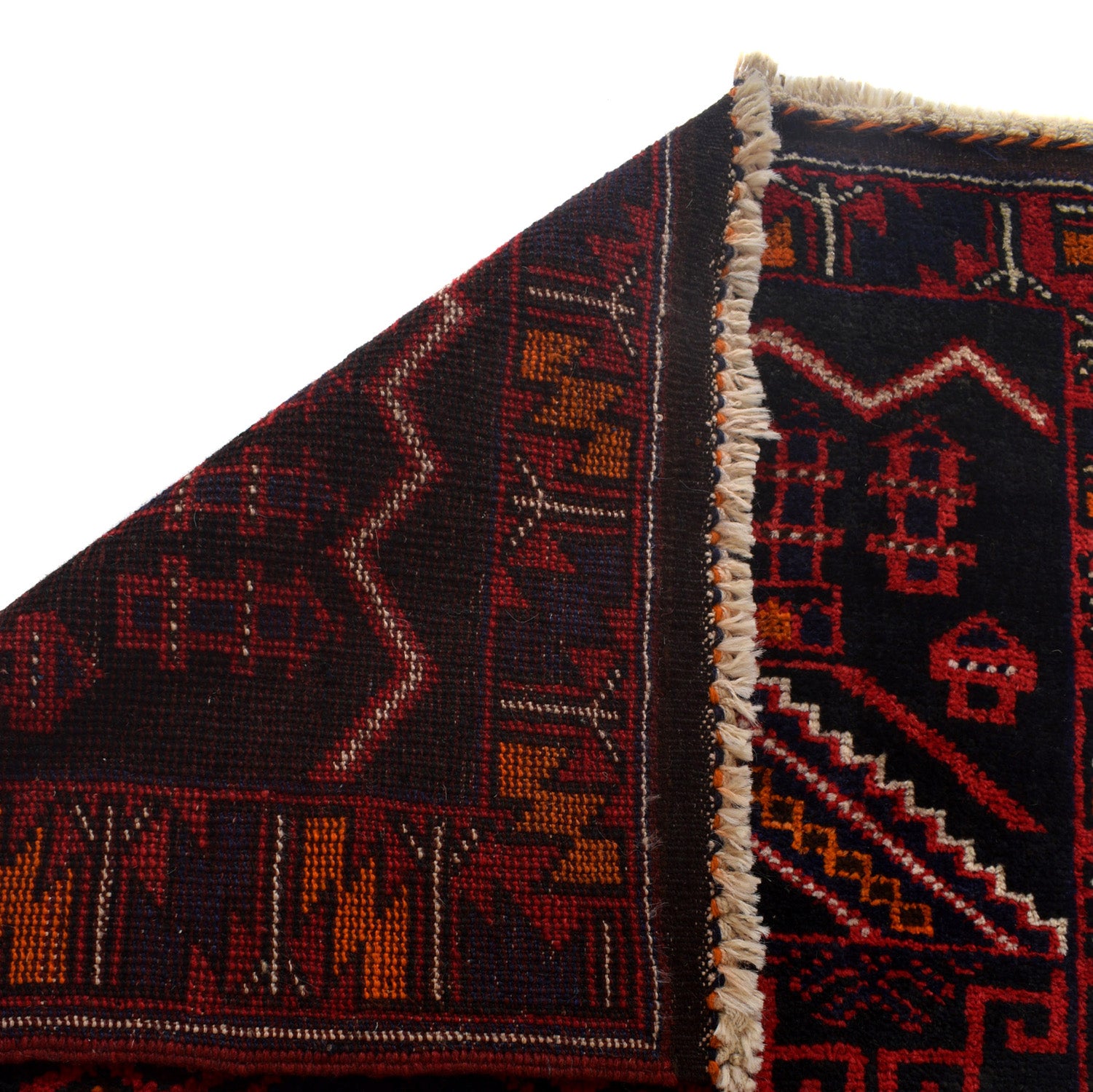 Afghan Woolen Islamic Prayer Rug 4.4x2.7 ft