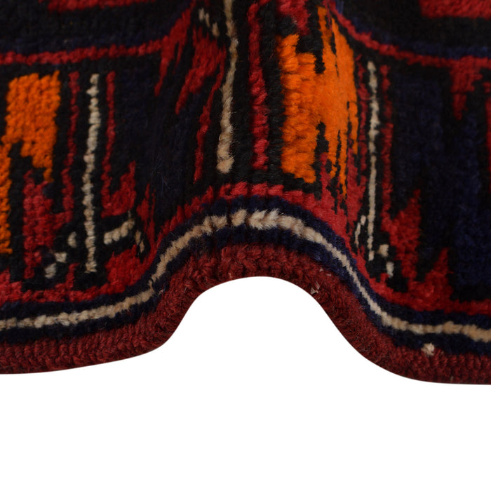 Afghan Woolen Islamic Prayer Rug 4.4x2.7 ft