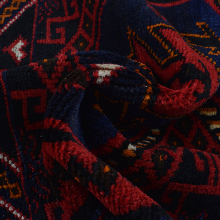 Afghan Woolen Islamic Prayer Rug 4.4x2.7 ft