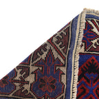 Handmade Nomad Afghan Prayer Rug 4.5x2.7 ft