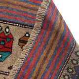 Vintage Cultural War Weapons Carpet 6.1x4.4 ft