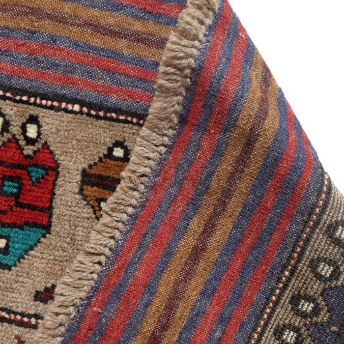 Vintage Cultural War Weapons Carpet 6.1x4.4 ft