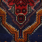 Soft Afghan Nomadic Prayer Mat 4.7x2.9 ft