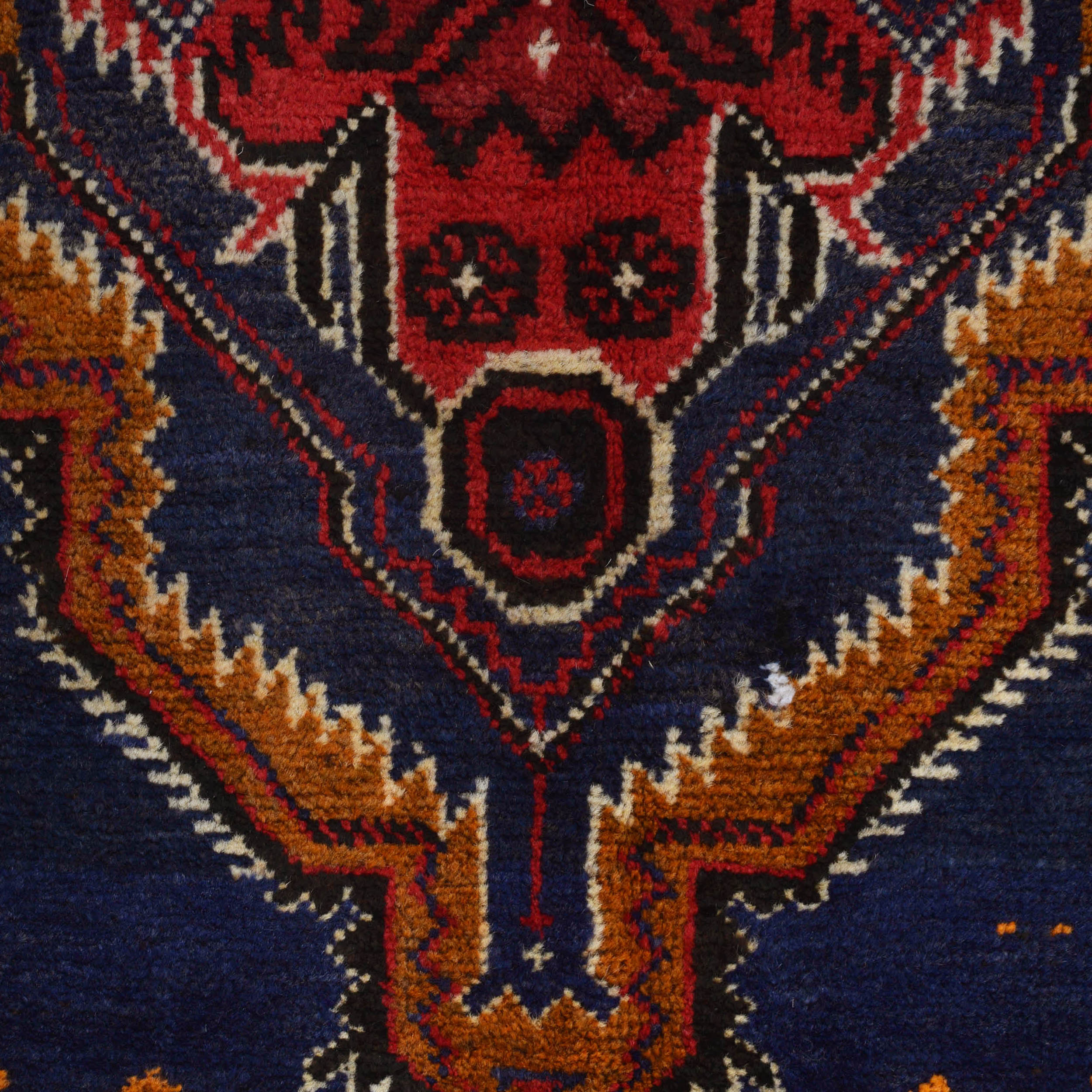 Soft Afghan Nomadic Prayer Mat 4.7x2.9 ft