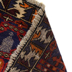 Soft Afghan Nomadic Prayer Mat 4.7x2.9 ft