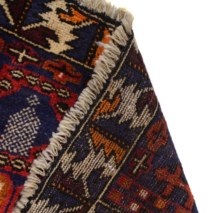 Soft Afghan Nomadic Prayer Mat 4.7x2.9 ft