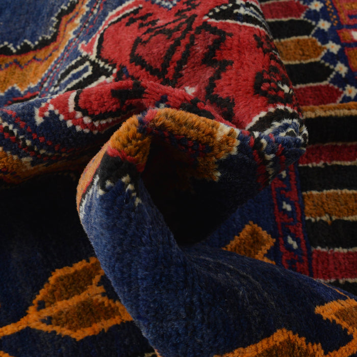 Soft Afghan Nomadic Prayer Mat 4.7x2.9 ft