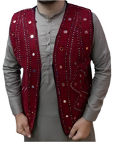 Afghan Hand-Embroidered Vest Coat