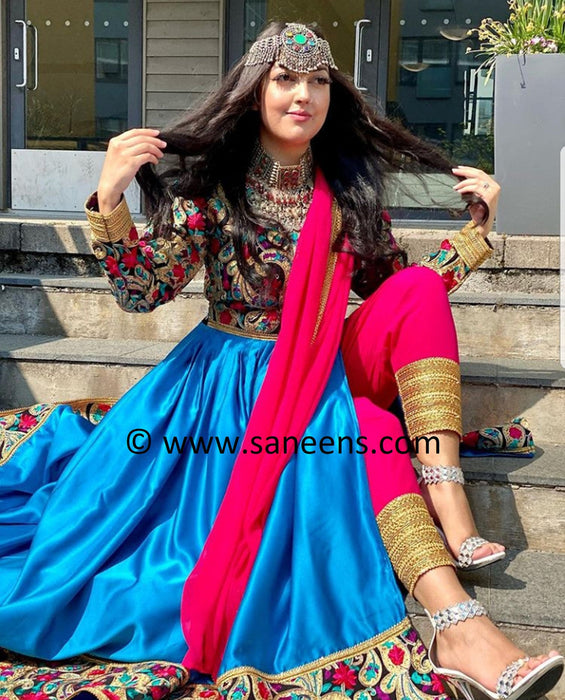 very beautiful saneens handmade embroidery clothes