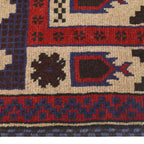 Afghan Artisan Wool Prayer Rug 4.6x2.8 ft