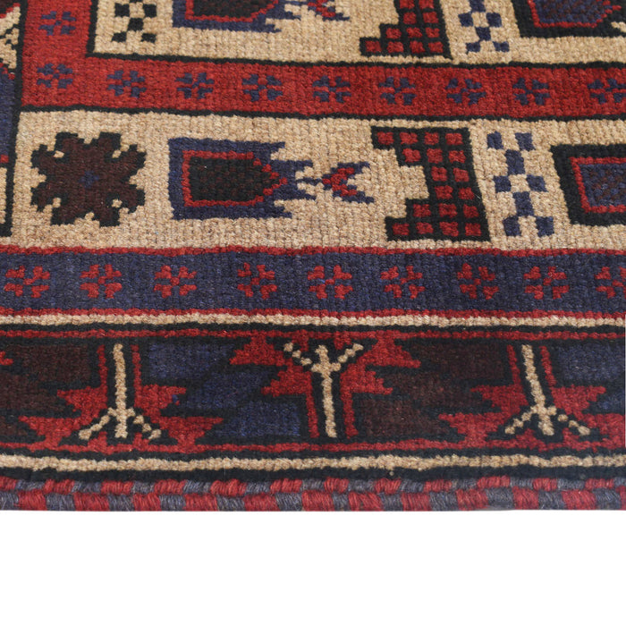 Nomad Handcrafted Afghan Prayer Mat 4.2x2.8 ft