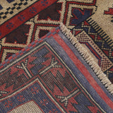 Nomad Handcrafted Afghan Prayer Mat 4.2x2.8 ft