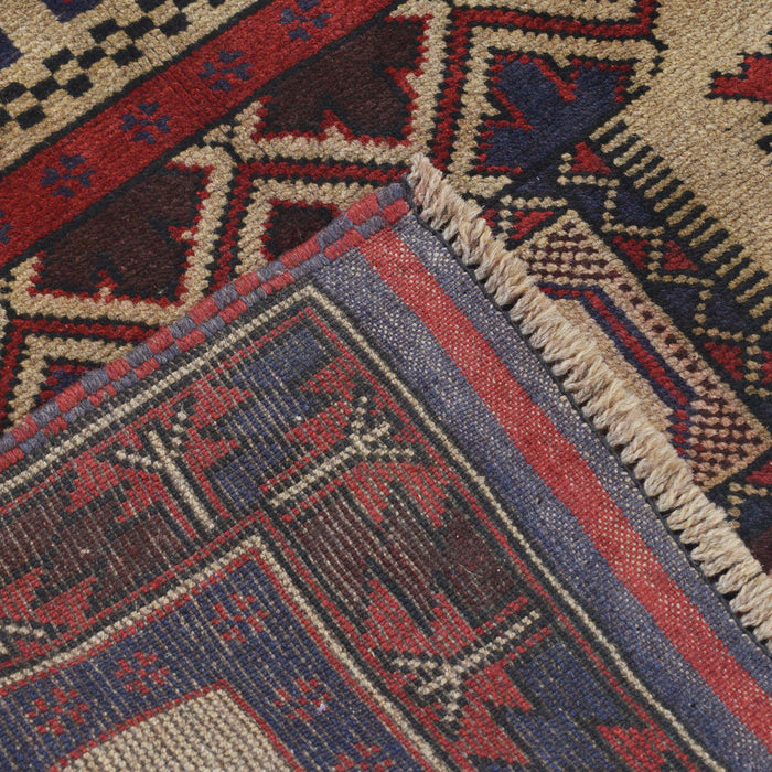 Nomad Handcrafted Afghan Prayer Mat 4.2x2.8 ft