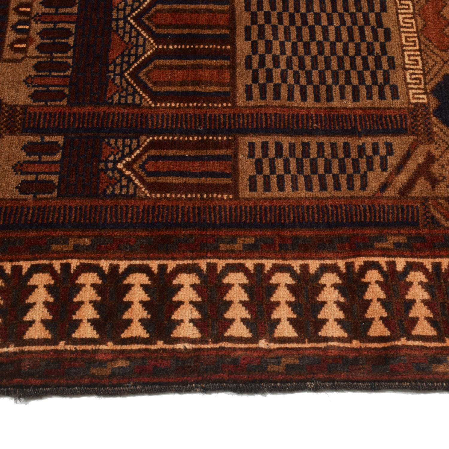 Afghan Islamic Prayer Mat Handmade 4.3x2.8 ft