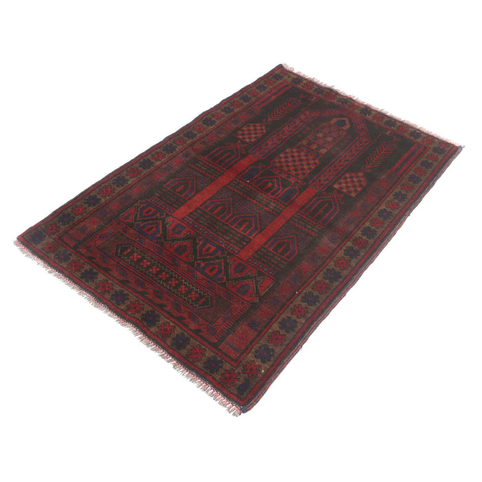 Fine Afghan Wool Prayer Mat 4.7x3.1 ft