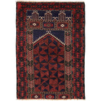 Prayer Mat Afghan Craft Detail 4.2x2.8 ft