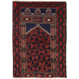 Prayer Mat Afghan Craft Detail 4.2x2.8 ft