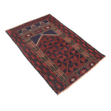 Prayer Mat Afghan Craft Detail 4.2x2.8 ft