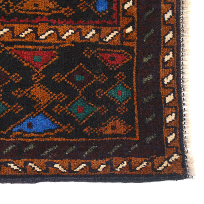 Afghan Handwoven Prayer Rug Work 4x2.7 ft