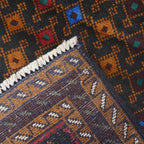 Afghan Handwoven Prayer Rug Work 4x2.7 ft