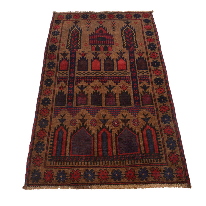 Afghan Prayer Mat Heritage Craft 4.7x2.9 ft