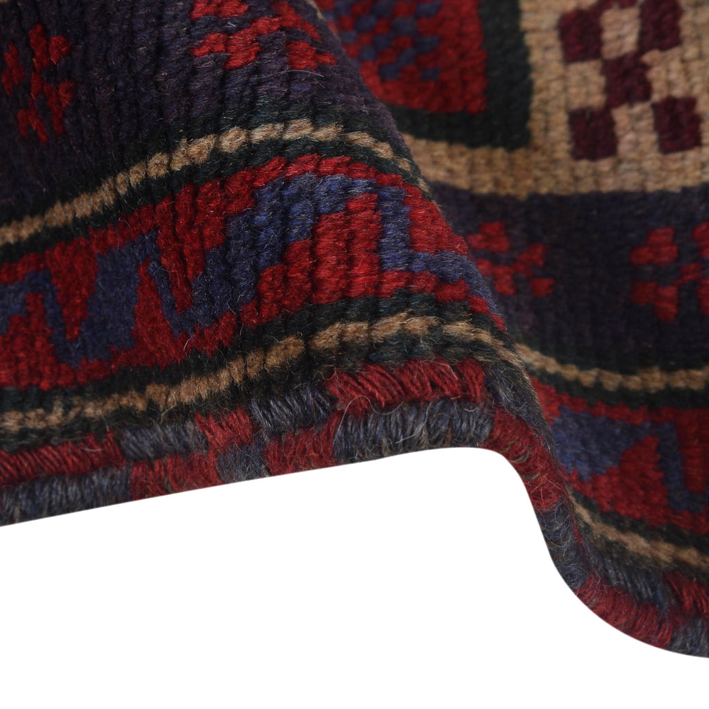 Afghan Wool Loomed Prayer Mat 4.5x2.9 ft