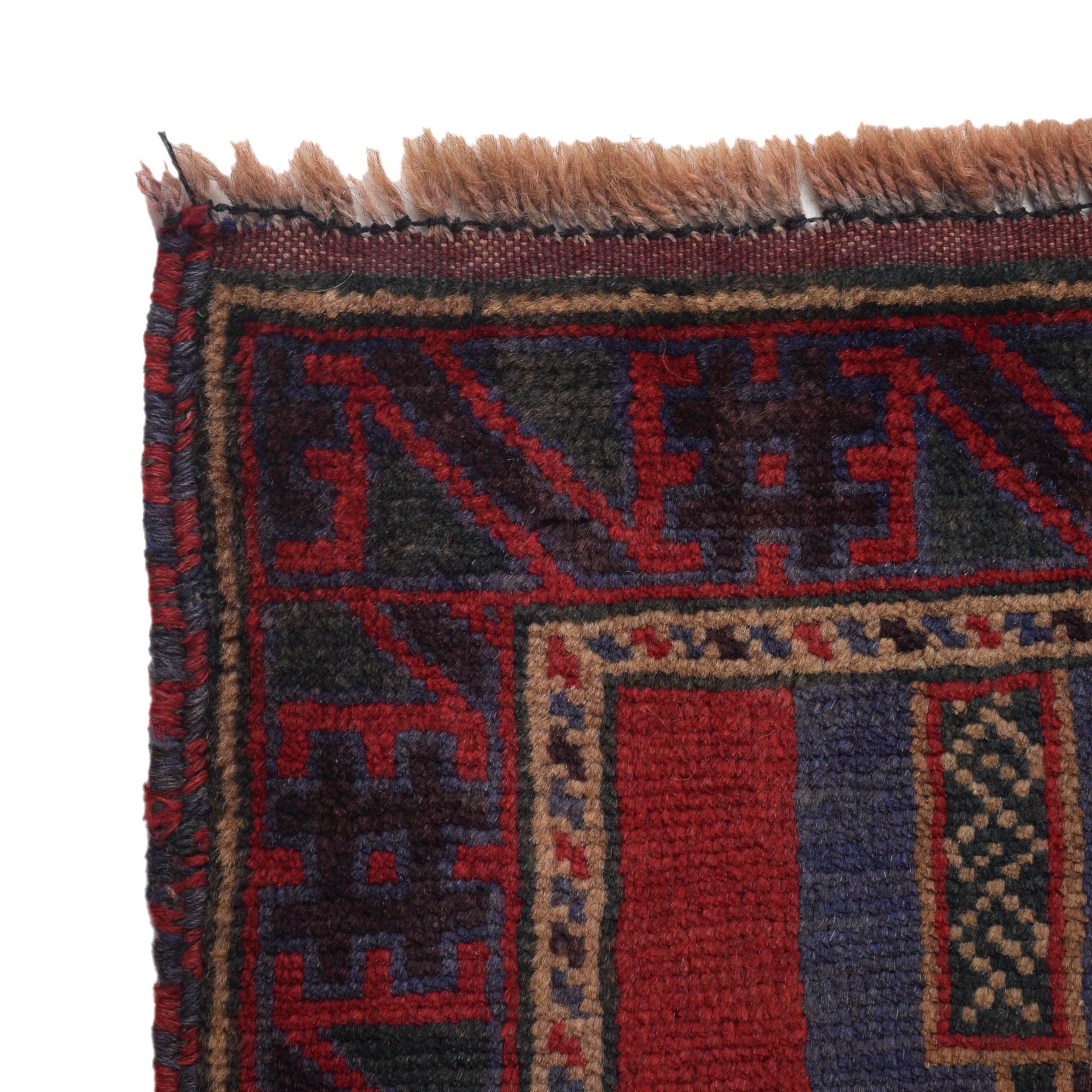 Handcrafted Afghan Rug Prayer Piece 4.7x2.9 ft