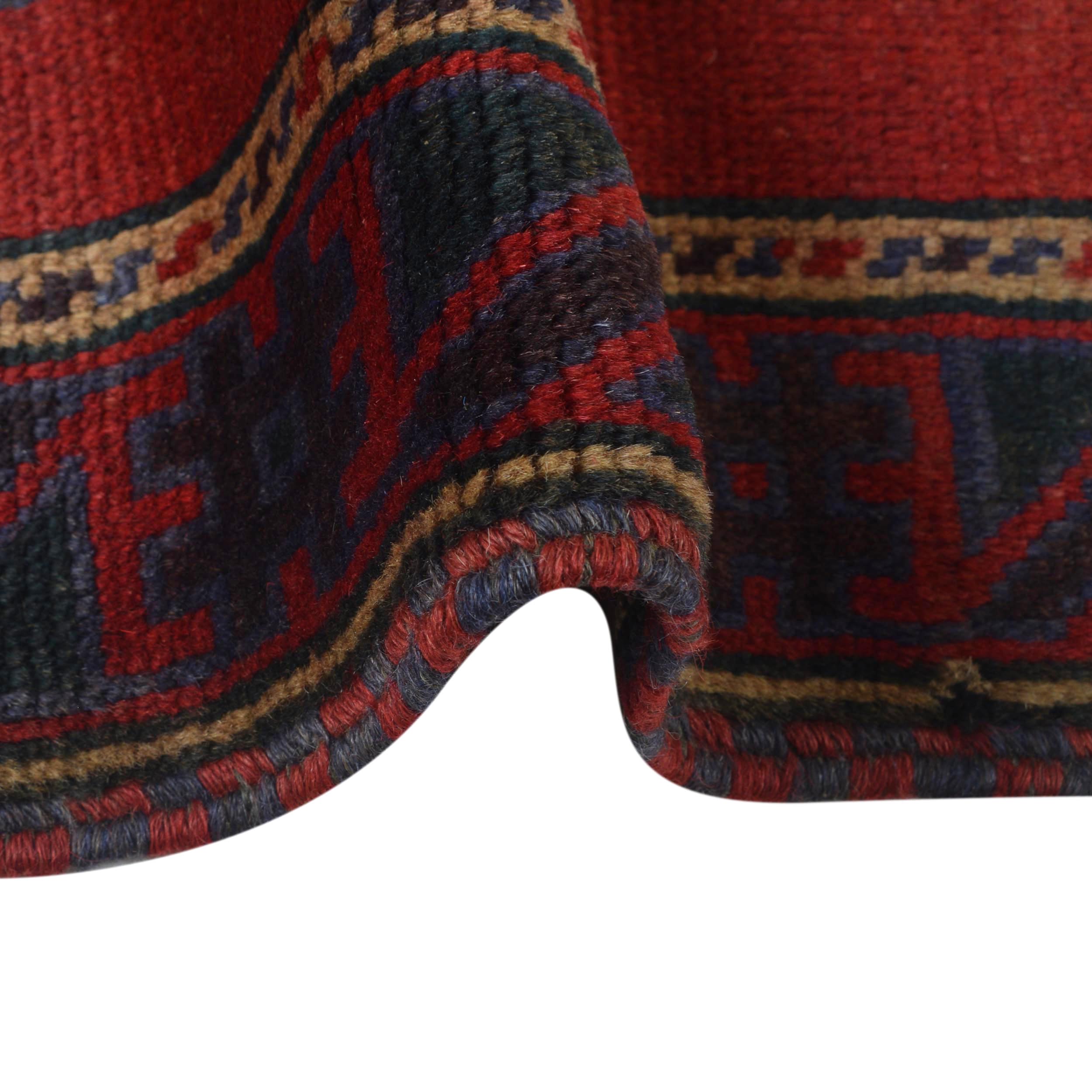 Handcrafted Afghan Rug Prayer Piece 4.7x2.9 ft