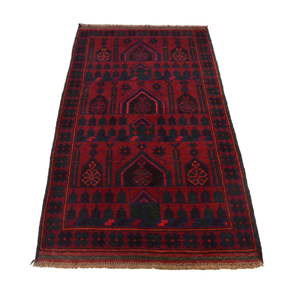 Prayer Rug Afghan Rural Craft 5.1x3 ft