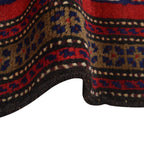 Afghan Prayer Mat Authentic Weave 4.3x2.6 ft