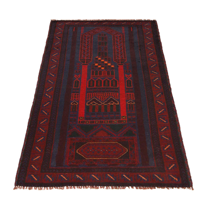 Premium Afghan Woolen Prayer Mat 4.7x2.8 ft