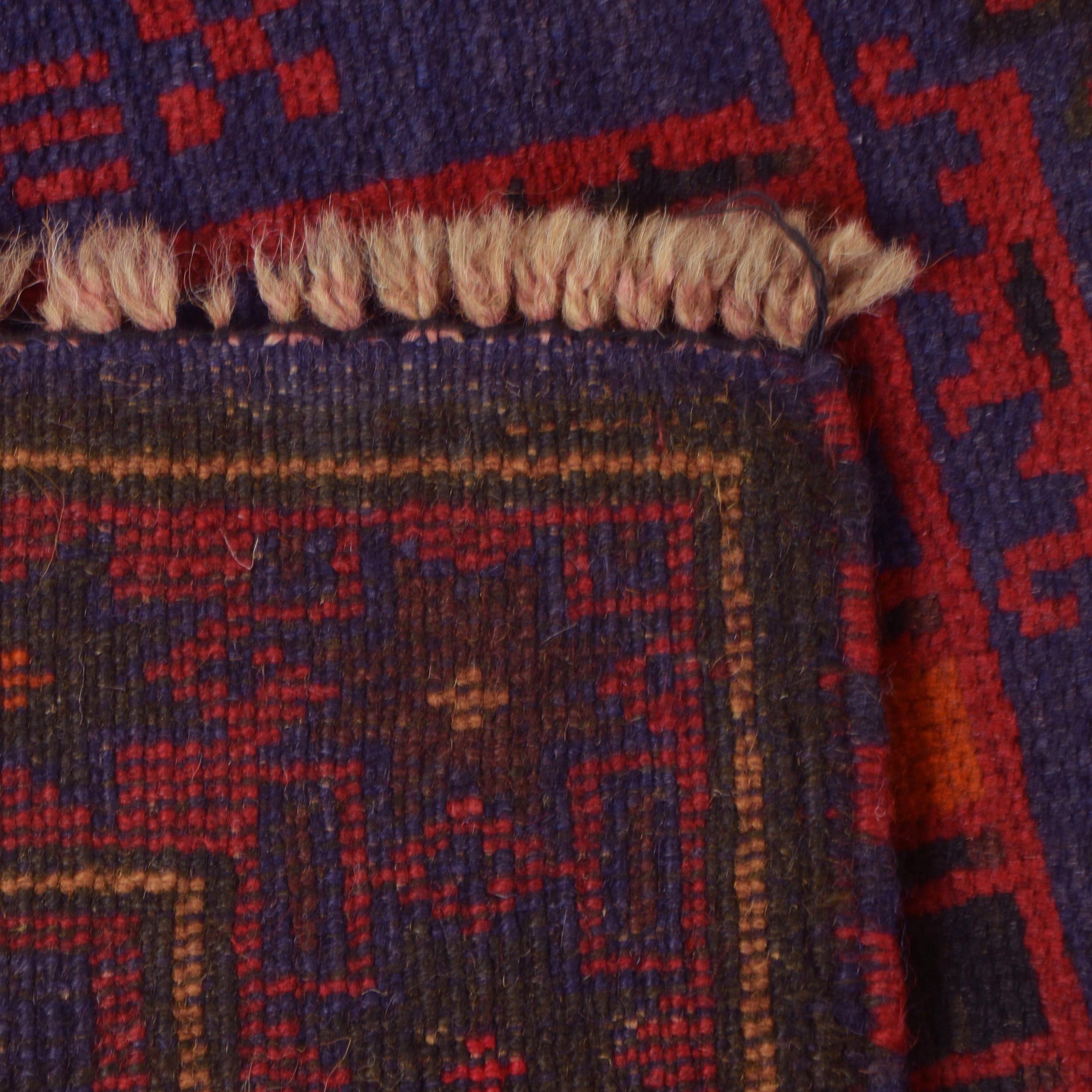 Handloomed Afghan Prayer Mat Design 4.8x3.1 ft